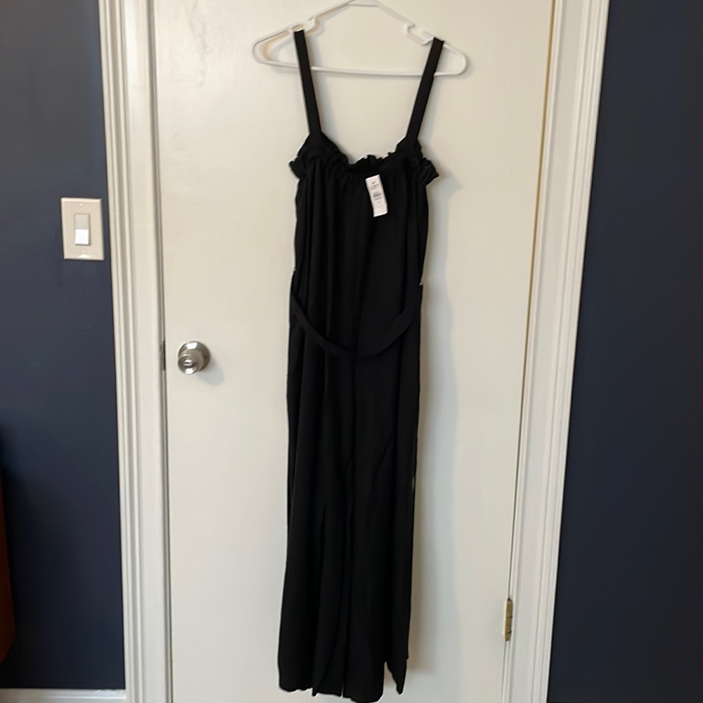 NWT LOFT Slip-on Linen Jumpsuit Size Medium
